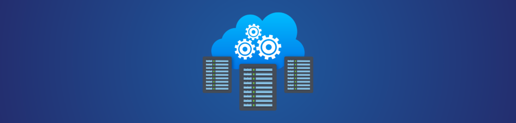 A conceptual illustration of cloud computing components, including server and automation for hosting - Eccentrix