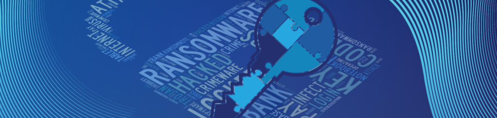 An image of a digital computer key referring to computer security against ransomware - Eccentrix